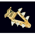 Corporate Fashion 14K Gold Ladies Triangular Ring